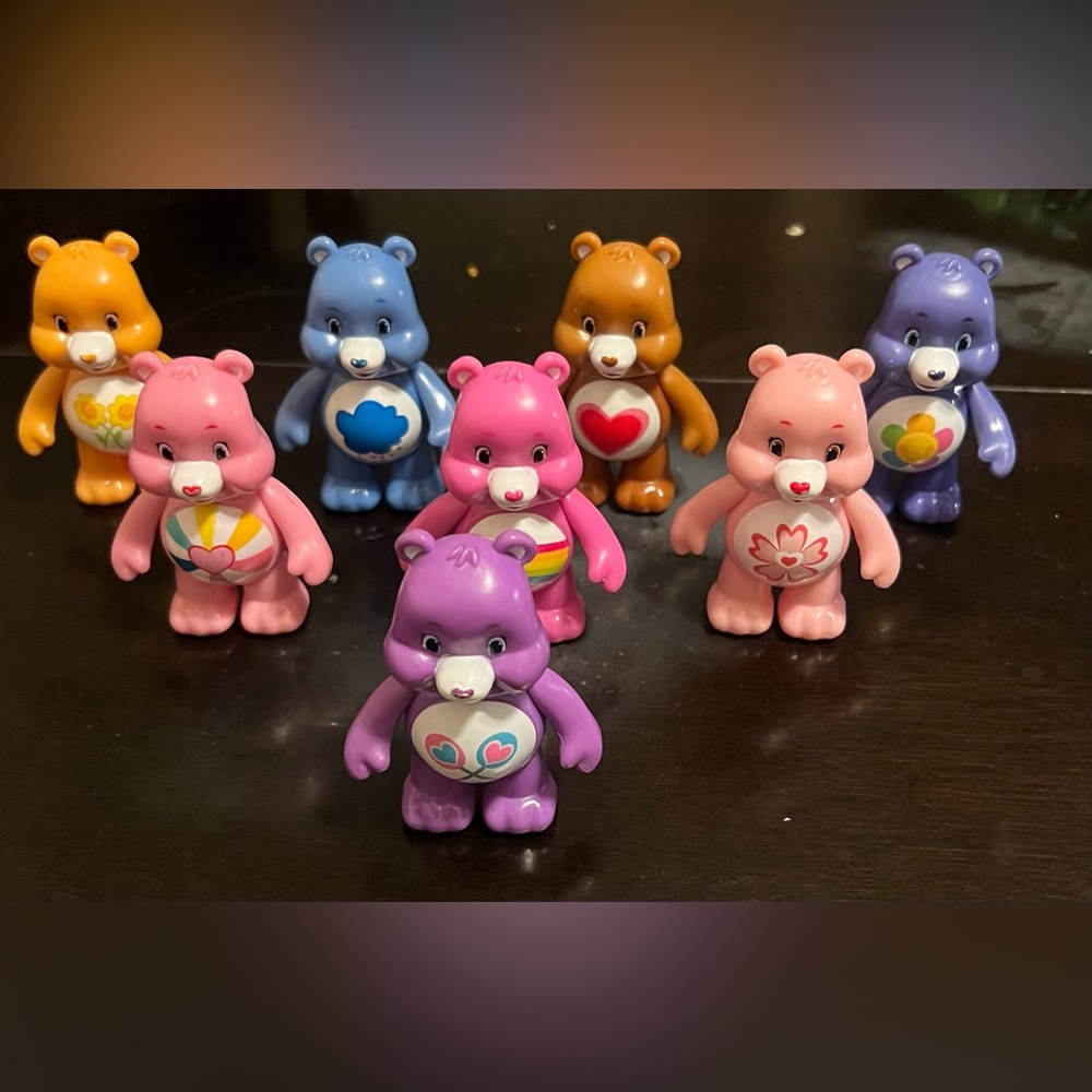 Care Bears 3” figures 8 in total